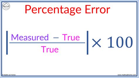 The percentage error is 100% times the relative error.